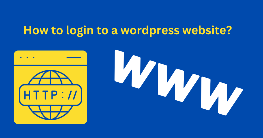 How to login to a WordPress website